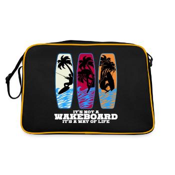 Wakeboard Wakeboarder Wakeboards - Retro Bag - black/gold - Back