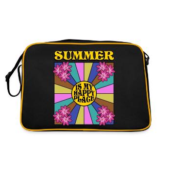 Summer retro sun - Retro Bag - black/gold - Back