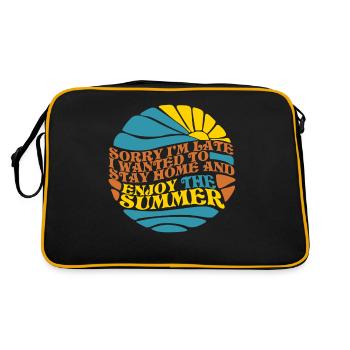 Summer funny sun - Retro Bag - black/gold - Back