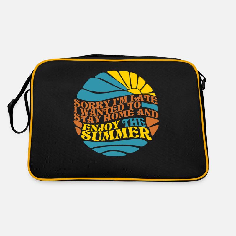 Summer funny sun Retro Bag