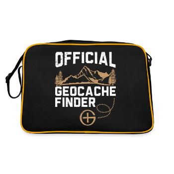 Geocache officiel Geocache Finder Geocaching - Sac Retro - noir/or - Dos