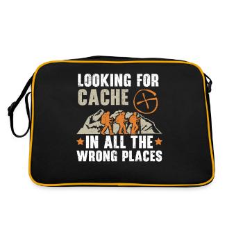 Searching for cache in the wrong places - Retro Bag - black/gold - Back