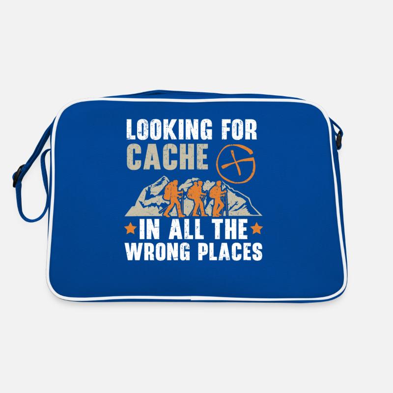 Suche nach Cache an den falschen Orten Retro Tasche