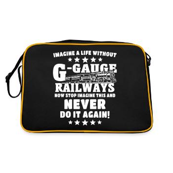 Model railway gauge G garden railway - Retro Bag - black/gold - Back