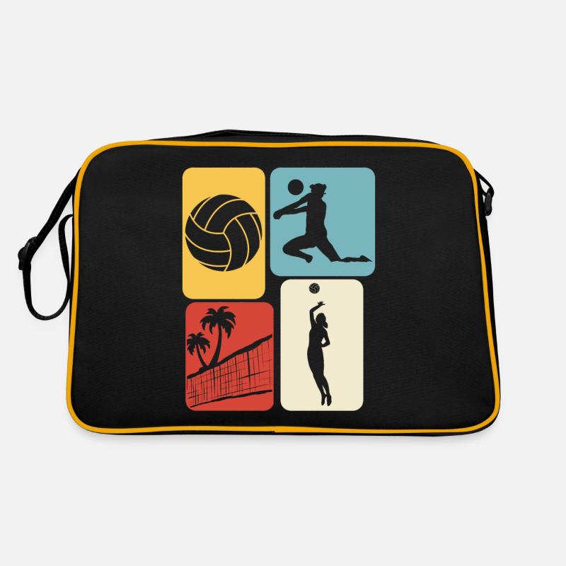 Beach volleyball retro volleyball player Retro Bag