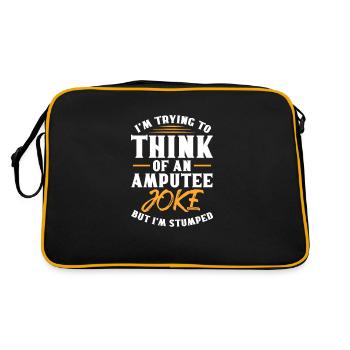 Amputation Amputation Prosthesis Gift - Retro Bag - black/gold - Back