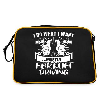 Forklift driver Forklift - Retro Bag - black/gold - Back