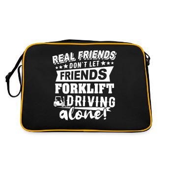 Forklift driver Forklift - Retro Bag - black/gold - Back