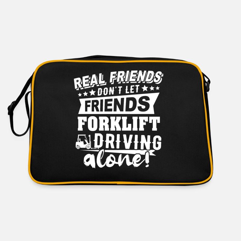Staplerfahrer Stapler Retro Tasche