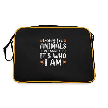 Sauvetage des animaux Bien-être animal Ami animal cadeau - Sac Retro - noir/or - Dos