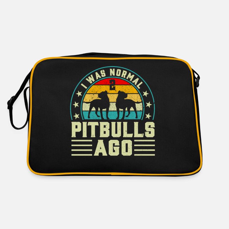 J’étais normal il y a 2 pitbulls Sac Retro