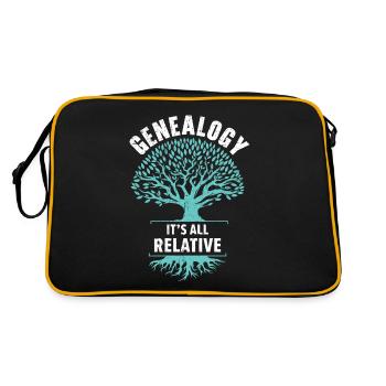 Généalogie Tout est relatif Généalogiste - Sac Retro - noir/or - Dos