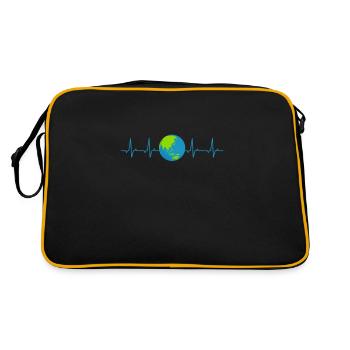 Climate change - Retro Bag - black/gold - Back