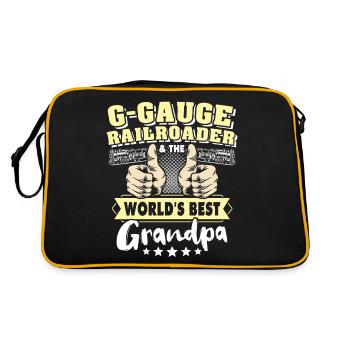 Garden railway gauge G Opa - Retro Bag - black/gold - Back