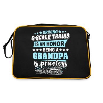 Garden railway gauge G Opa - Retro Bag - black/gold - Back