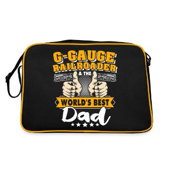 Garden railway gauge G Papa - Retro Bag - black/gold - Back