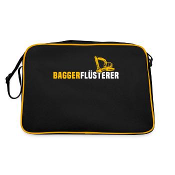 Excavator operator Excavator driver - Retro Bag - black/gold - Back