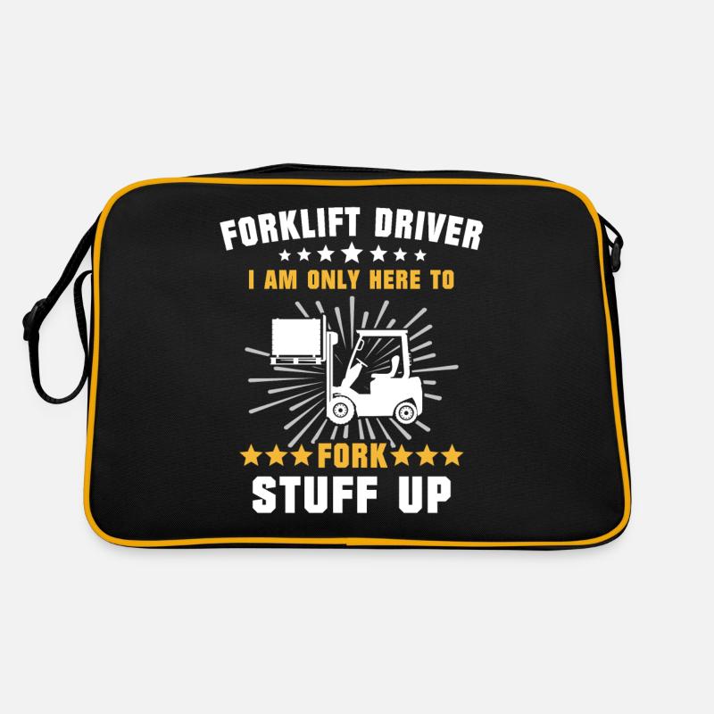 Conducteur de chariot élévateur Forklift Sac Retro