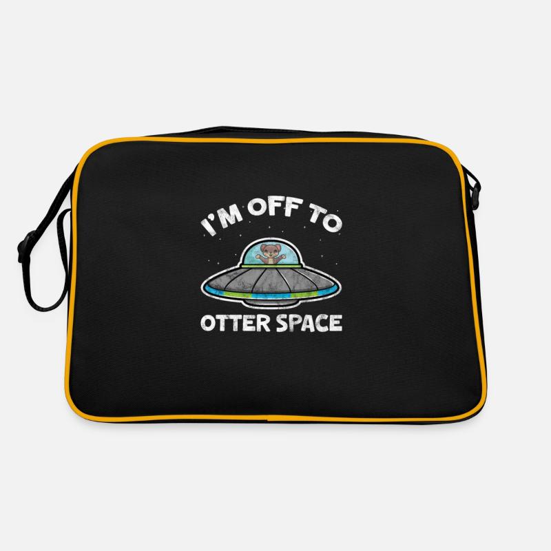 Otter - Retro Tasche - Schwarz/Gold