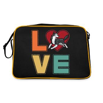 Amour Husky - Sac Retro - noir/or - Dos