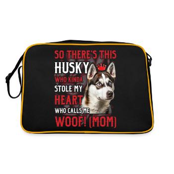 Maman Husky - Sac Retro - noir/or - Dos