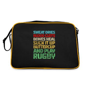 Club de rugby Équipe de rugby Football Sports Cadeau - Sac Retro - noir/or - Dos