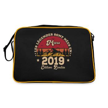 MILLÉSIME MARS 2019 ÉDITION LIMITÉE - Sac Retro - noir/or - Dos