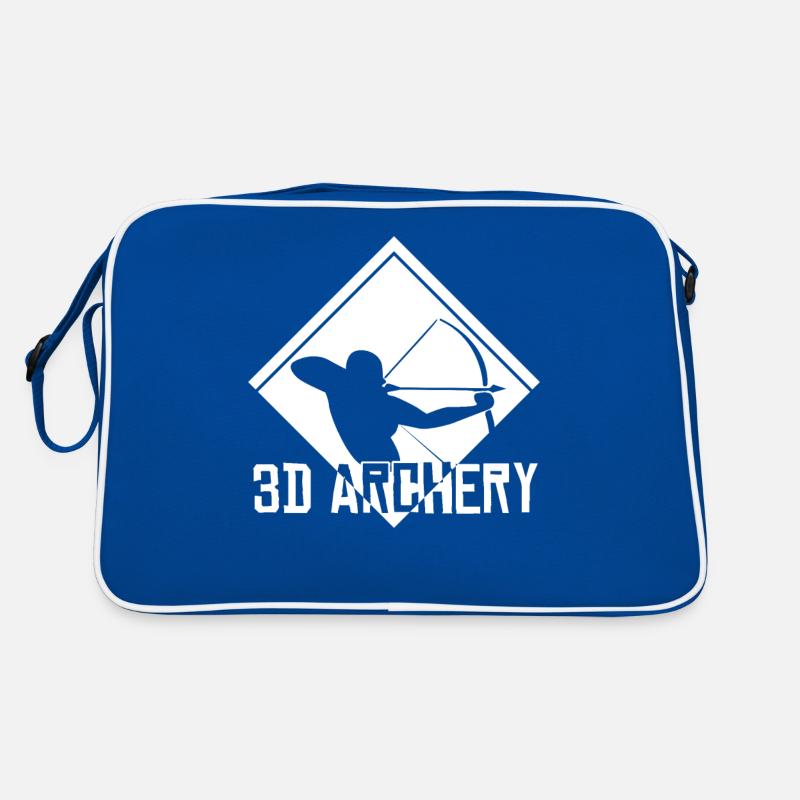 3D Bogenschießen Bogenschütze Bogensport Retro Tasche
