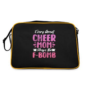 Cheerleader Cheerleading Sport Gymnastics Gift - Sac Retro - noir/or - Dos