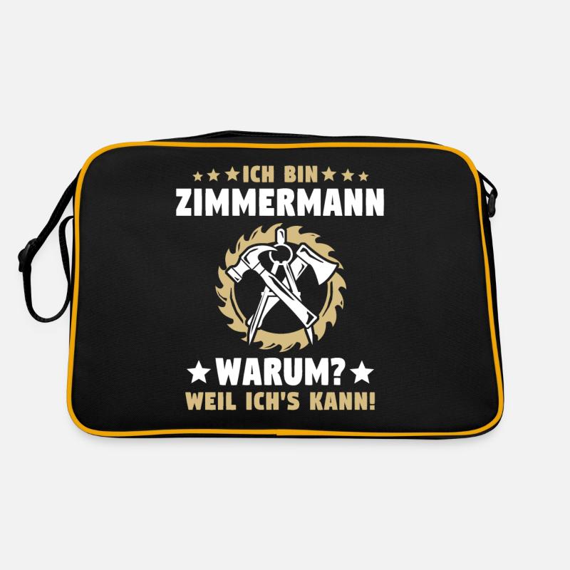 Zimmermann Zimmerleute Zimmerer Retro Tasche
