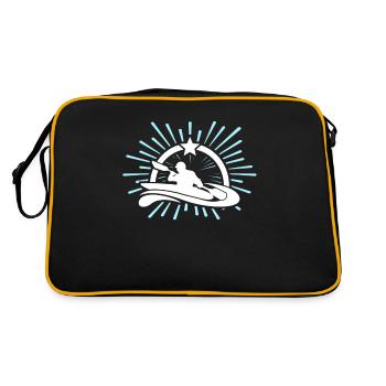 Kayaking Kayak - Retro Tasche - Schwarz/Gold - Hinten