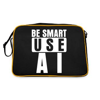 Administrateur de blague sur l’intelligence artificielle - Sac Retro - noir/or - Dos