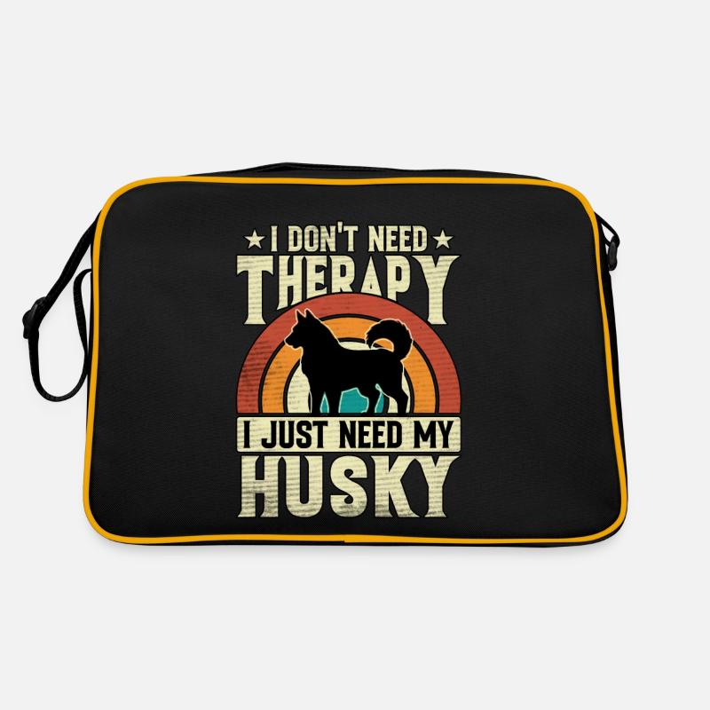 I don't need therapy I just need my husky Retro Bag