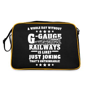 Voie G Modèle ferroviaire Chemin de fer Garden - Sac Retro - noir/or - Dos