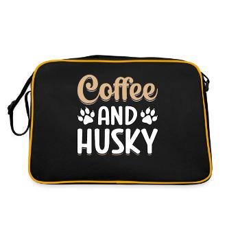 Café et Husky - Sac Retro - noir/or - Dos