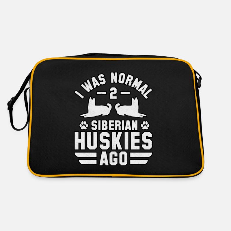 I was normal 2 Siberian Huskies ago Retro Bag
