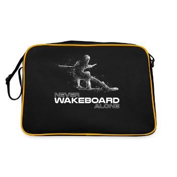 Wakeboarding Wakeboarder - Retro Tasche - Schwarz/Gold - Hinten