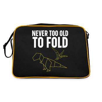 Never Too Old to Fold Paper Art Japanese Art - Retro Bag - black/gold - Back