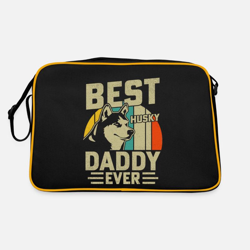 Best Husky Daddy ever Retro Tasche