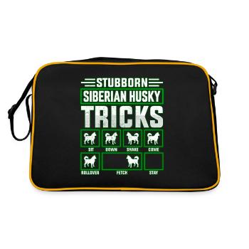 Astuces obstinées de Husky sibérien - Sac Retro - noir/or - Dos