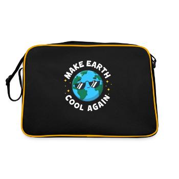 Climate change - Retro Bag - black/gold - Back