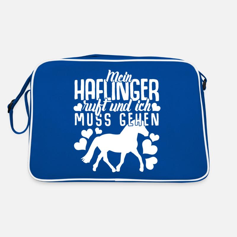 Mein Haflinger ruft Reiten Reiter Retro Tasche