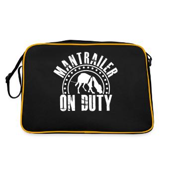 Mantrailing Search Dog Mantrailer - Sac Retro - noir/or - Dos