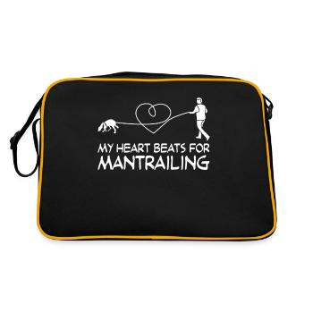 Mantrailer Chien Chiens Mantrailing - Sac Retro - noir/or - Dos