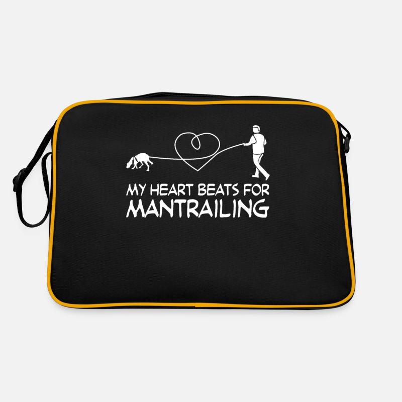Mantrailer Hund Hunde Mantrailing Retro Tasche