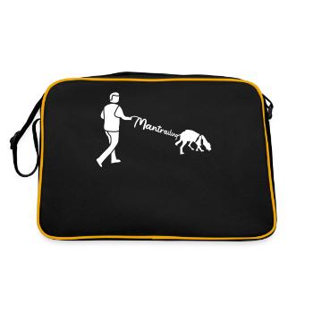 Mantrailing Leash Mantrailer Chiens - Sac Retro - noir/or - Dos