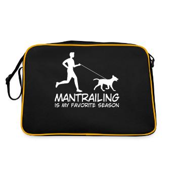 Mantrailing Dog Mantrailer Chiens - Sac Retro - noir/or - Dos