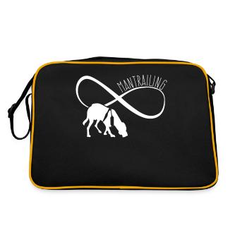 Mantrailing Mantrailer Chien de repérage - Sac Retro - noir/or - Dos