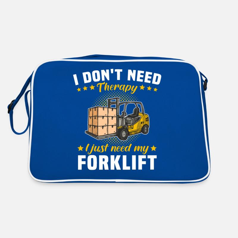 Forklift Therapy Forklift Driver Sac Retro