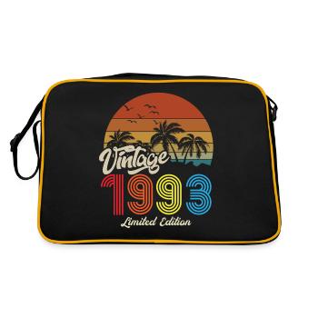 Unique vintage 1993 Limited edition - Retro Bag - black/gold - Back